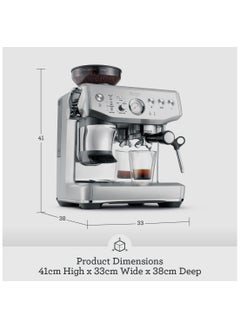 Sage The Barista Express Impress - Bean to Cup Coffee Machine with Grinder and Milk Frother, Brushed Stainless Steel - UAE Version, 2 Year Warranty  - Image 3