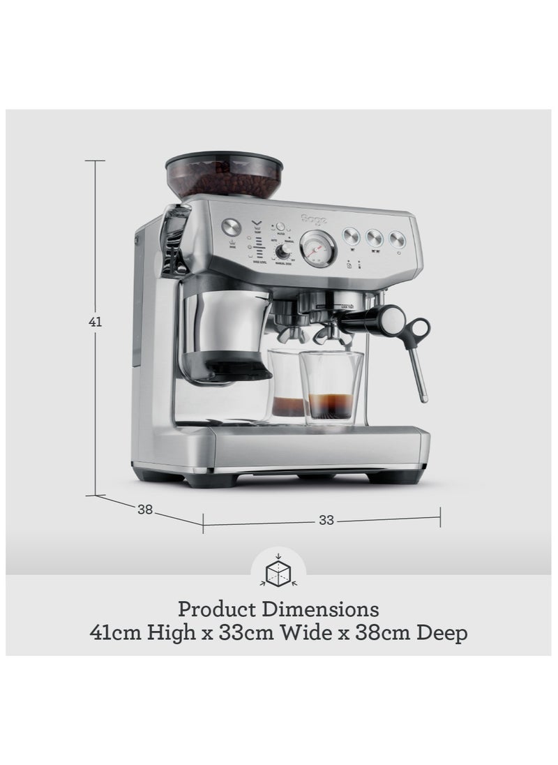 Sage - The Barista Express Impress - Bean to Cup Coffee Machine with Grinder and Milk Frother, Brushed Stainless Steel - UAE Version, 2 Year Warranty - Image 1