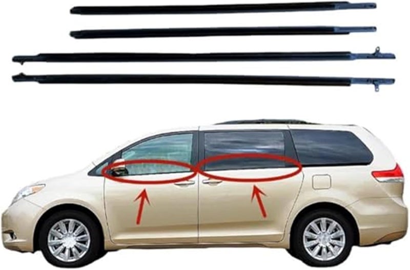 Wivplex Car Door Edge Protector for Toyota Sienna 2003-2020 - Image 3