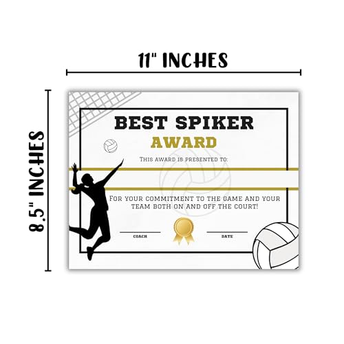 Lashicorn Volleyball Athletic Achievement Awards 31pk Unique 8.5x11” Superlative Certificates MVP Youth Sports Spirit Sportsmanship End of Year Recognition Team - Image 4