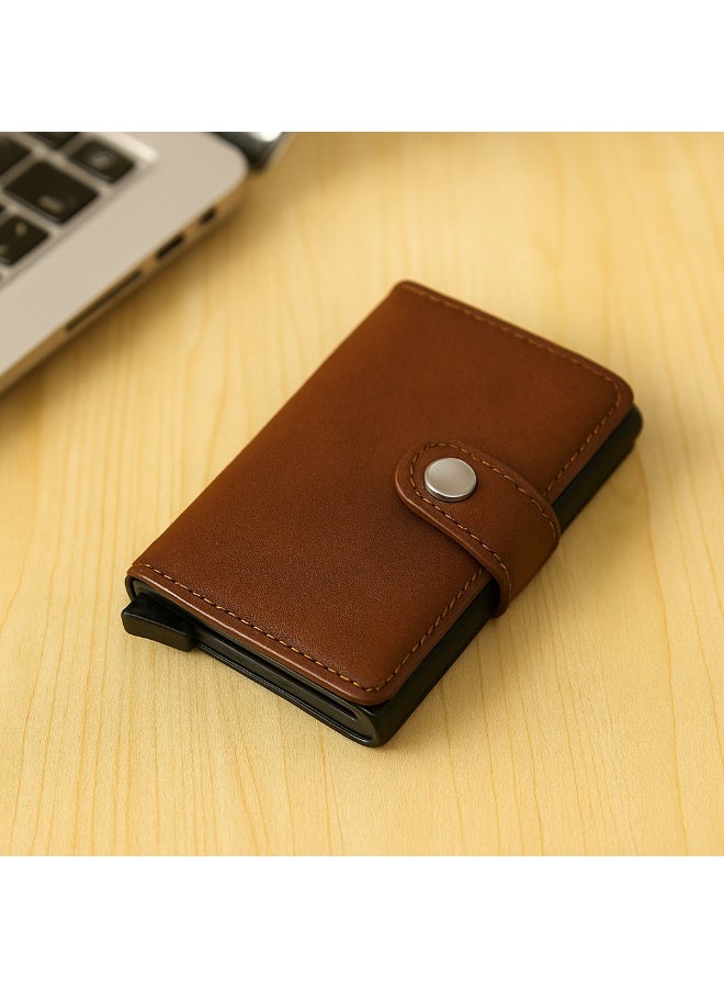Men's Slim Leather Smart Small Wallet & Card Holder - Image 1