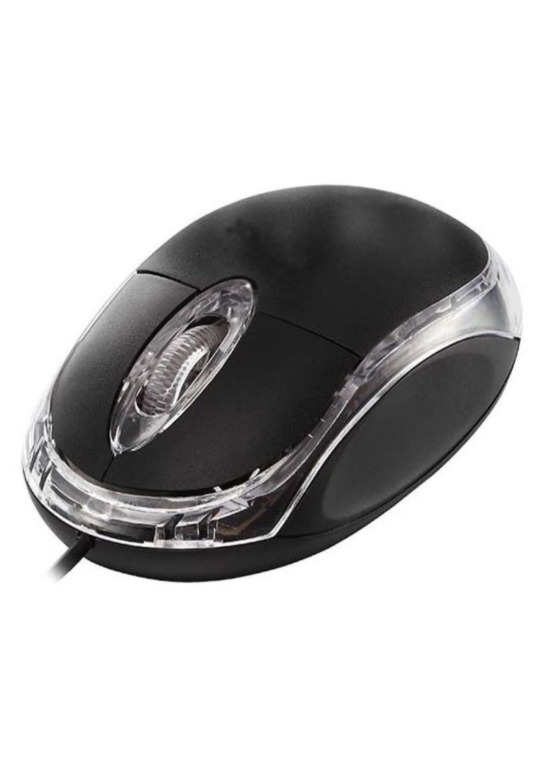 Salab High-Precision Optical Mouse – Ergonomic,Lightweight for All-Day Comfort 3D USB Optical Mouse Black - Image 1