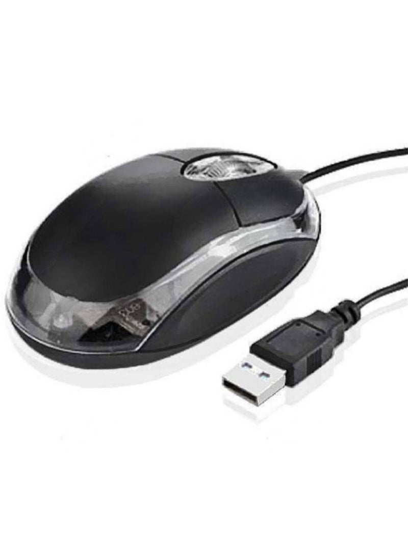 Salab High-Precision Optical Mouse – Ergonomic,Lightweight for All-Day Comfort 3D USB Optical Mouse Black - Image 2