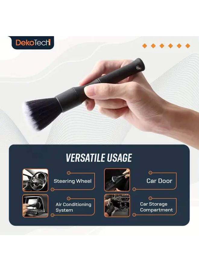 Car Brush With Ergonomic Handle For Car Interior Detailing M Soft Dusting - Image 4