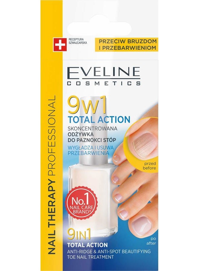 EVELINE COSMETICS 9 في 1 علاج شامل مضاد للتجاعيد ومضاد للبقع لأظافر القدم - Image 1