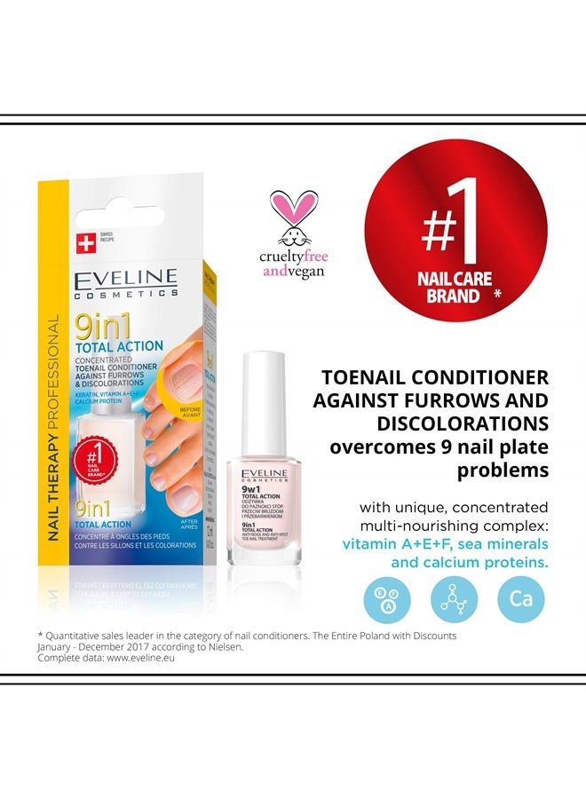 EVELINE COSMETICS 9 في 1 علاج شامل مضاد للتجاعيد ومضاد للبقع لأظافر القدم - Image 2
