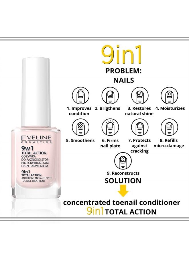 EVELINE COSMETICS 9 في 1 علاج شامل مضاد للتجاعيد ومضاد للبقع لأظافر القدم - Image 3