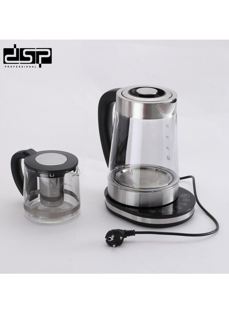 DSP - DSP Electric Kettle | 2000W | Capacity 2.5L+1.0L | high borosilicate glass | Model KK1277 - Image 1
