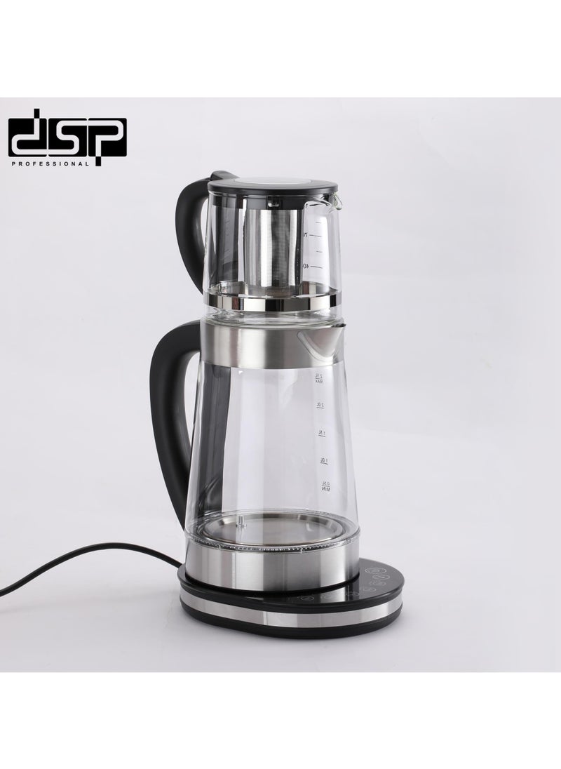 DSP - DSP Electric Kettle | 2000W | Capacity 2.5L+1.0L | high borosilicate glass | Model KK1277 - Image 1