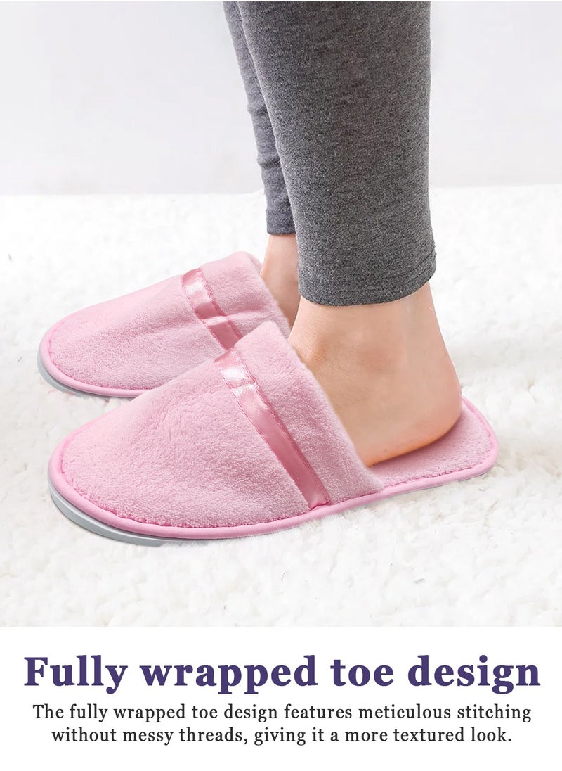 5 Pairs Disposable Bath Slippers for Guests - Bulk Slipper Pack for Hotel, Spa, Travel, Shoeless Home,  Closed Toe Include Different Colour - pzsku/Z86943D6F4447783B4D36Z/45/_/1737617913/b9ea04c8-29c5-4258-866c-73c10040a719