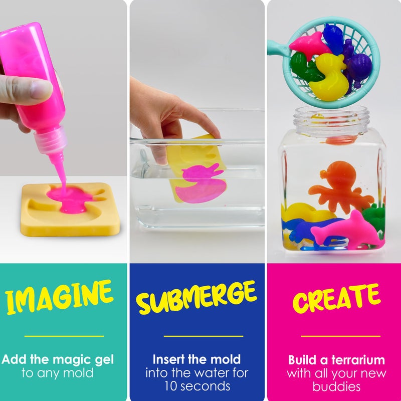 Sleepah Aqua Fairy Water Gel Kit for Kids â€“ Easter Gift Magic Water Elf Toy â€“ Make Your Own Squishies â€“ Craft Kits for Kids - DIY Squishy Maker - Arts & Crafts for Kids Ages 5 6 7 8 9 - Gift Boys or Girls - Image 3