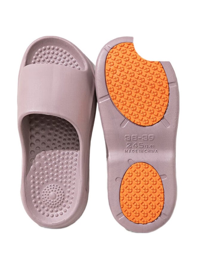 YUZHAOLIN Anti-Slip Cool Slippers For Elderly Pregnant Women Bathroom Shower Massage Cool Slippers Yf576 Purple Size 40/41 - Image 1