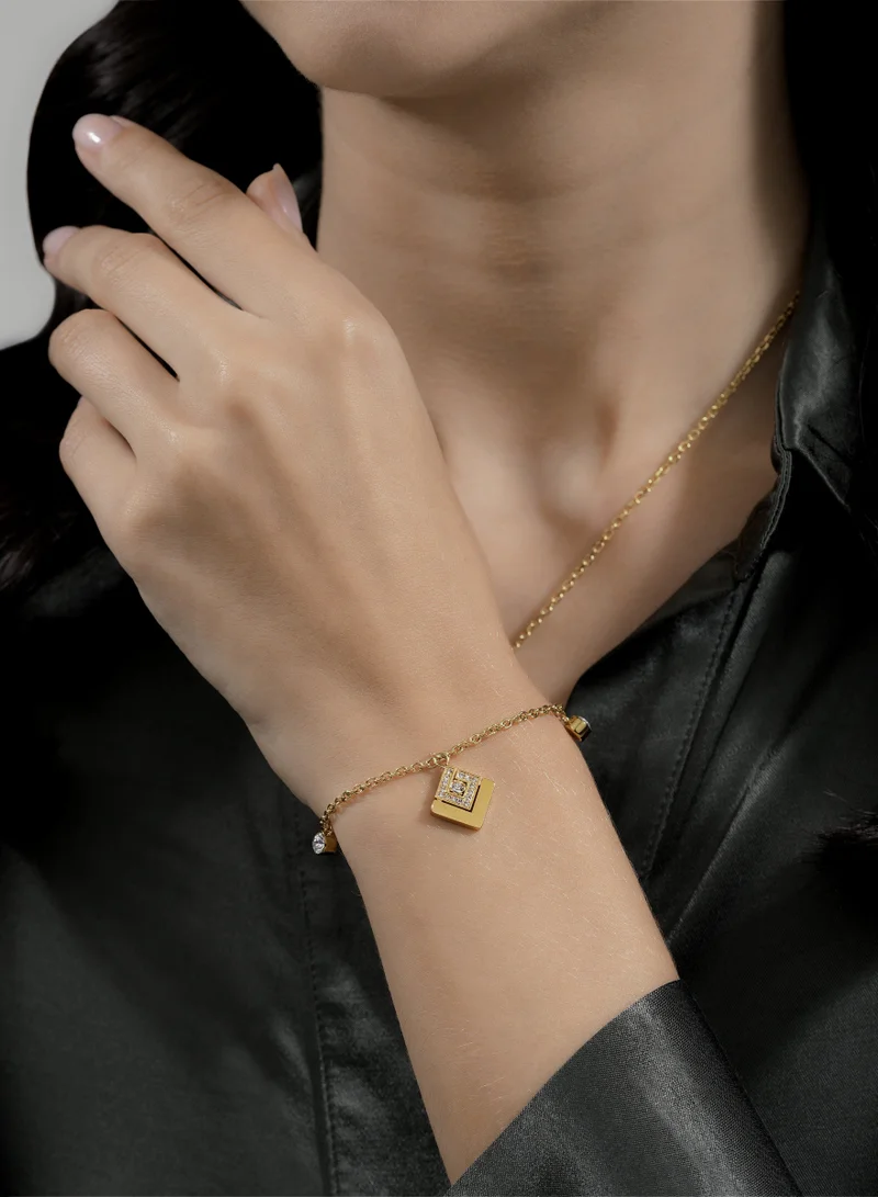 Guy Laroche  Grace Gold Plated Chain Bracelet for Women for Women | Best Price UAE