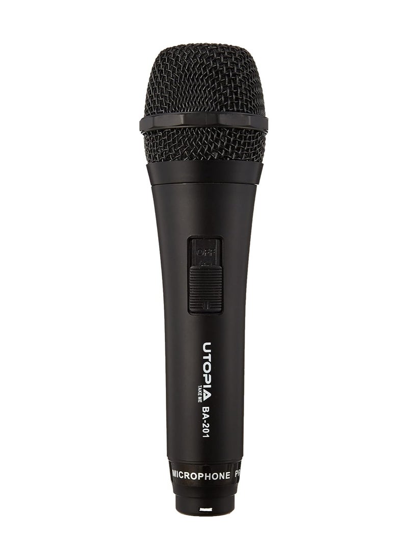 Utopia BA-201 Wired Microphone – Hypercardioid, Black, for Professional Recording and High Audio Clarity  - Image 1