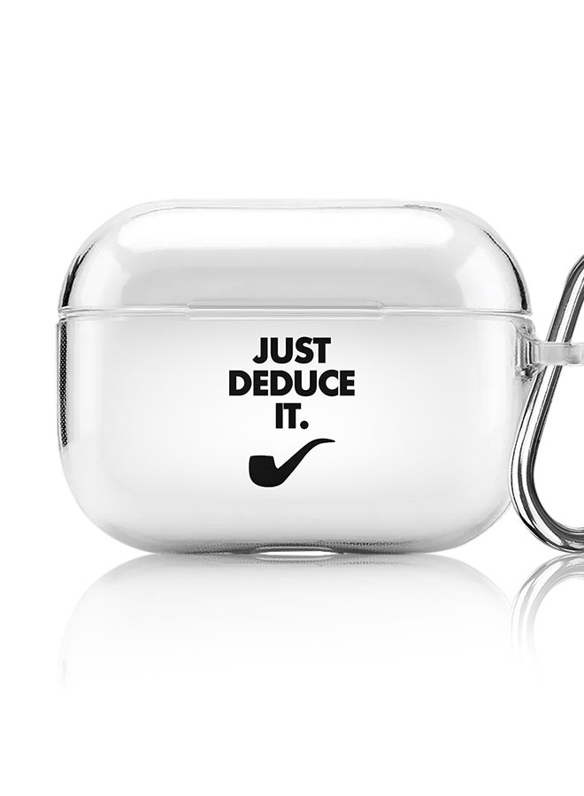 Stylizedd Classic Clear printed Case for Apple AirPods Pro 2nd Generation Thin Transparent Cover [Designed for Apple AirPods Pro 2nd Generation] - Just deduce it - Image 1