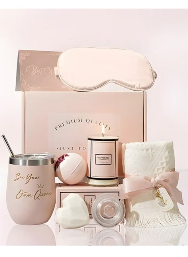ZCM-HAPPY Elegant Gift Box for Women - Premium Special Occasion Bath Care Gift Set with Thoughtful Surprises - Image 1