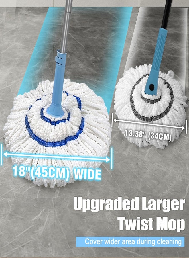 NEWE 2 Packs Self Wringing Mop Head Replacement, Twist Mop Refills for Cleaning Wood, Hardwood, Tile, Marble Floor - Image 3