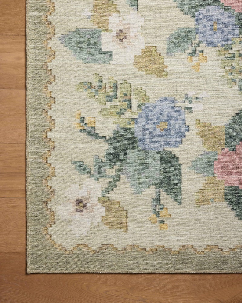 Loloi سجادة منطقة لولوئي ريفل بيبر كو. مجموعة روزا RSA-02 كريمي/متعدد 5'-0" x 7'-6" - Image 4