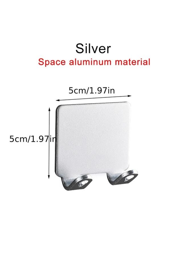 2pcs Black Wall Mounted Shaver Holder Free Punch Storage Hook Bathroom Kitchen - Image 3