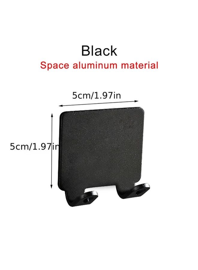 2pcs Black Wall Mounted Shaver Holder Free Punch Storage Hook Bathroom Kitchen - Image 5