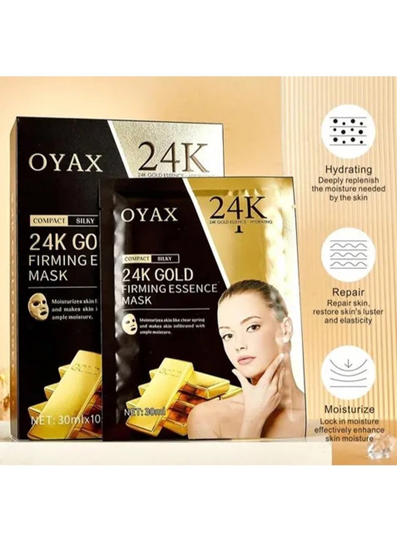 OYAX Gold 24k Anti-Aging Moisturizing Facial Mask - Image 2