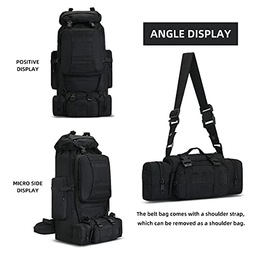 King'sGuard 100L Camping Hiking Backpack Molle Rucksack Military Camping Backpacking Daypack - Image 4