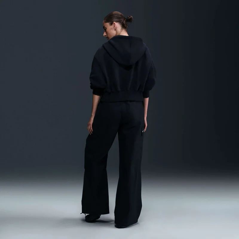 Nike Black Women's Sportswear Phoenix Full-Zip Hoodie for Women | Best Price UAE