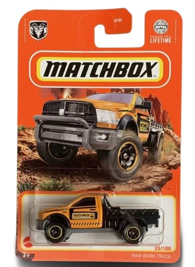 Matchbox Ram Work Truck, Yellow, 23/100