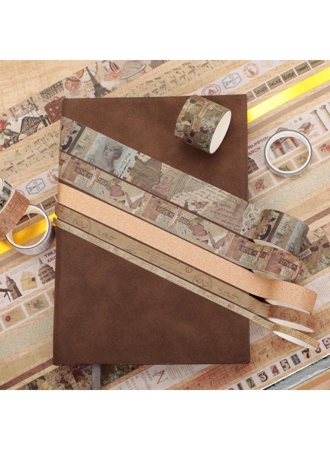 Vintage Medieval Washi Tape Set - 24 pcs Retro Decorative Tapes for Scrapbooking, Junk Journal, Bullet Journaling, DIY Crafts and Gift Wrapping - Image 3