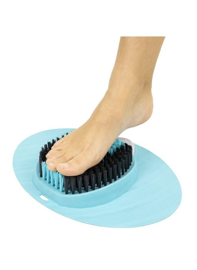 VIVE - Foot Scrubber for Use in The Shower - Feet Cleaner for Dead Skin with Pumice Stone - Massager and Brush Exfoliating - Callus Remover, Improve Circulation and Relieves Pain - Nonslip Suction Cups - Image 1