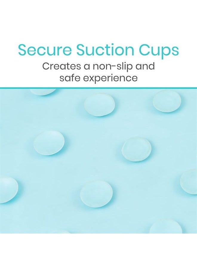 VIVE - Foot Scrubber for Use in The Shower - Feet Cleaner for Dead Skin with Pumice Stone - Massager and Brush Exfoliating - Callus Remover, Improve Circulation and Relieves Pain - Nonslip Suction Cups - Image 1