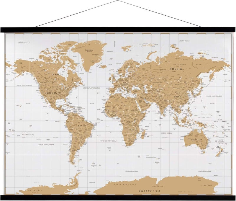 إطار حامل ملصقات مغناطيسي FALAMON 48x36 48x24 48x32 من خشب الساج مع مغناطيس للملصقات والطباعة والصور والخرائط واللفائف والفنون القماشية باللون الأسود 48