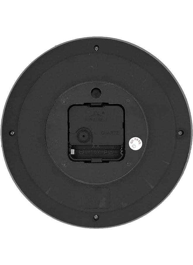 Casa Ricca Elegant Small Round Analog Wall Clock - Simple Home Decor Clocks (Brown & Black - KC12)  - Image 4