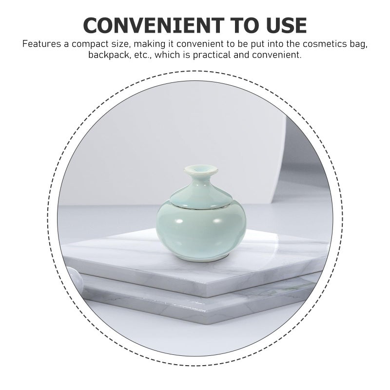 Ceramic Travel Cosmetic Jar Small Sealed Container For Lip Balm Makeup Storage - Image 4