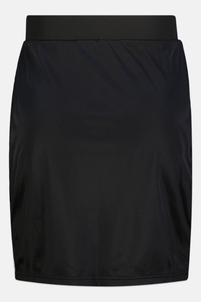FILA Women Plus Size Brand Logo Midi Skirts, Black - Image 3
