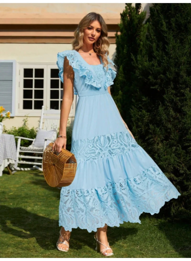 SIMPLEE Women's Summer Elegant DressLight & Comfortable Lightweight Cotton Blend Perfect for Outings