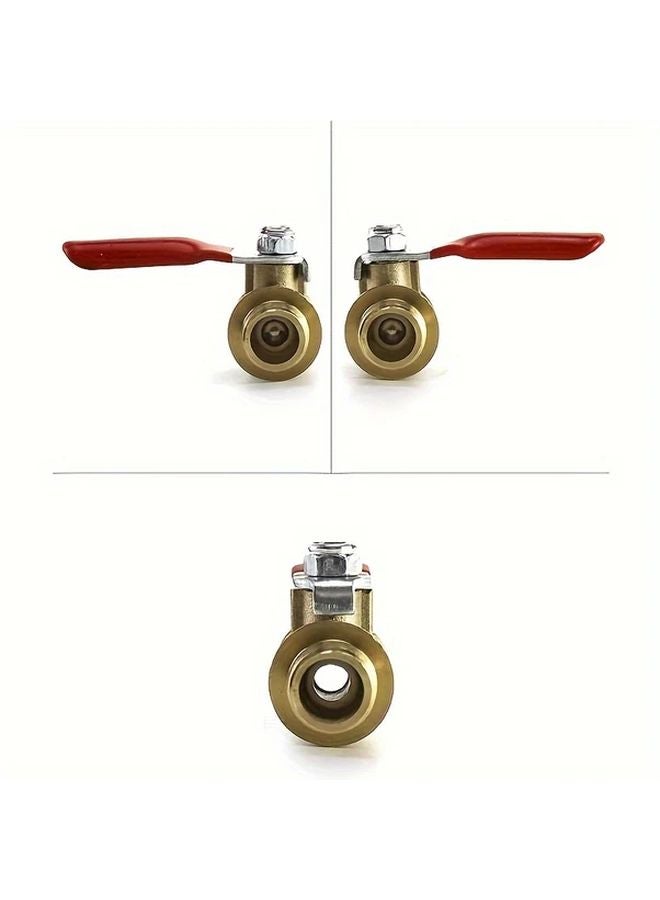 4pcs Heavy Duty Brass Ball Valve 1 4 NPT Thread Male Female Pipe Fittings - Image 5