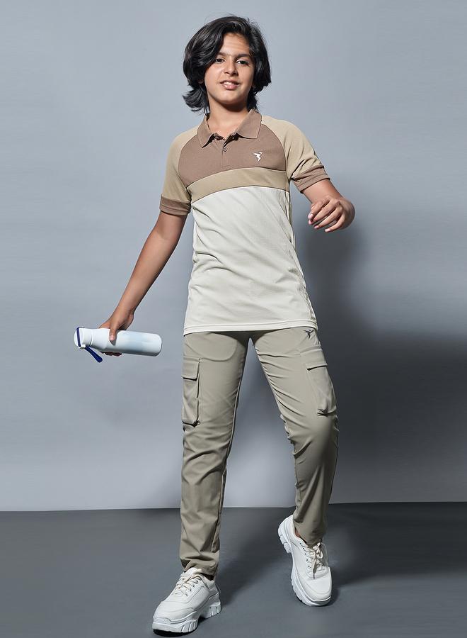 تكنوسبورت تيشيرت بولو رياضي سليم فيت ملون للأولاد من تكنوسبورت - Image 1