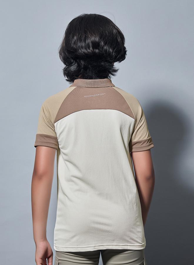 تكنوسبورت تيشيرت بولو رياضي سليم فيت ملون للأولاد من تكنوسبورت - Image 4