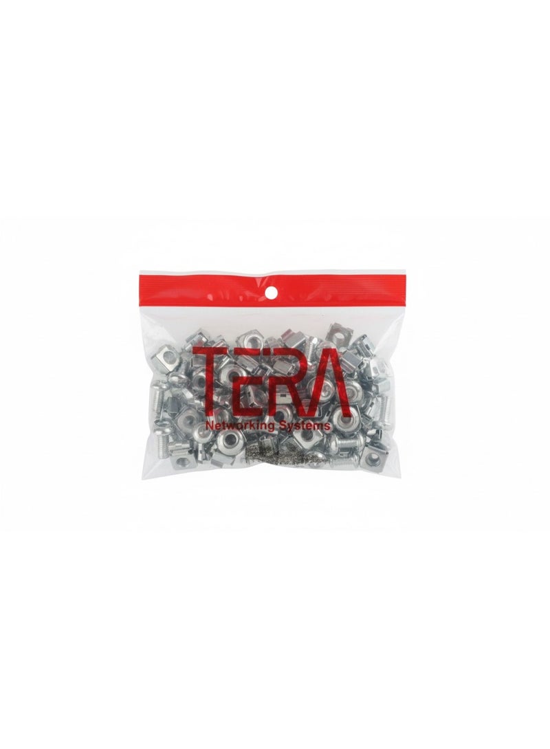 25 PCS Mesh Racks Screw and Nuts For Networking Hardware Installation. - Image 2