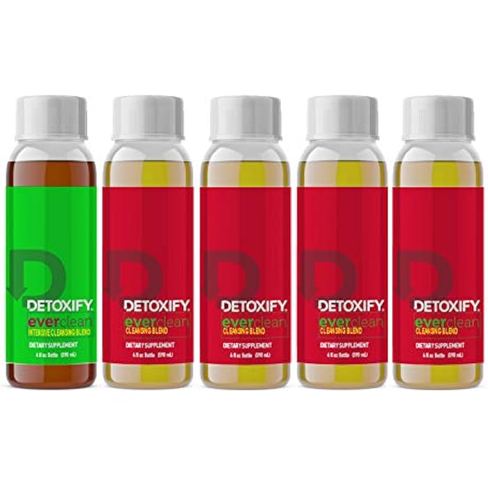 Detoxify – Ever Clean Cleansing Program – Honey Tea – 5 x 4 oz Bottles – 5-Day Solution – Green Tea, Vitamins & Minerals – Plus Sticker and Bag - Image 4