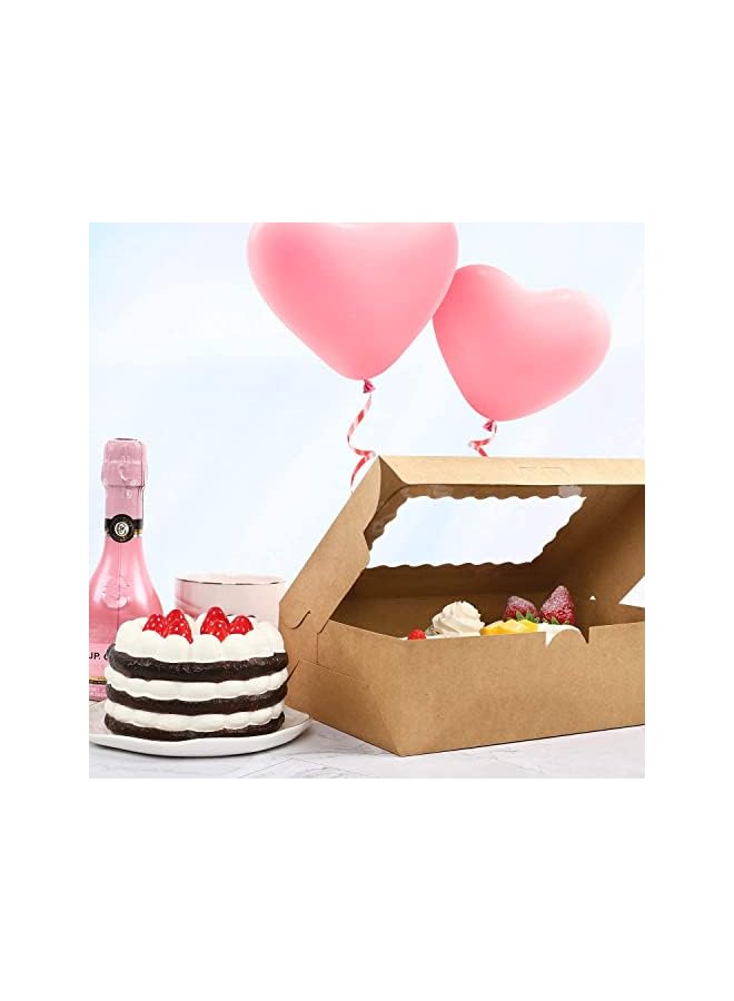 S-TOP Cupcake Box 6 Cavities, 10Pcs Kraft Paper Standard Cupcakes, Brown Containers With Inserts, Food Grade Kraft, For Pastry, Donuts, Cupcake, Brownies, Pies Gift Giving, Cake Carriers - Image 3