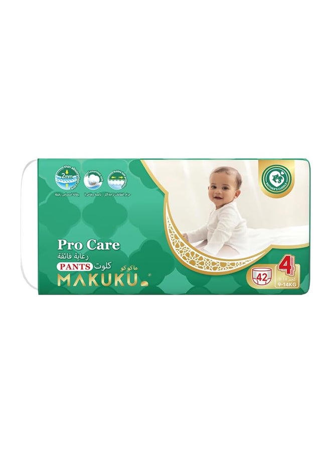 MAKUKU - Pro Care Pants Diapers - Size 4 (9-14kg) | 7-11months | 42 Pieces - Image 1