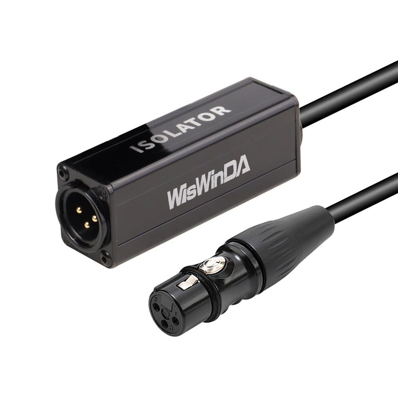 WisWinDa 3Pin XLR HiFi Stereo Audio Isolation Box Ground Loop IsolatorNoise FilterHum Eliminator Buildin Dual Audio Transformers for Audio System Eliminate HumBuzzing Noise XLR MaleFemale - Image 2