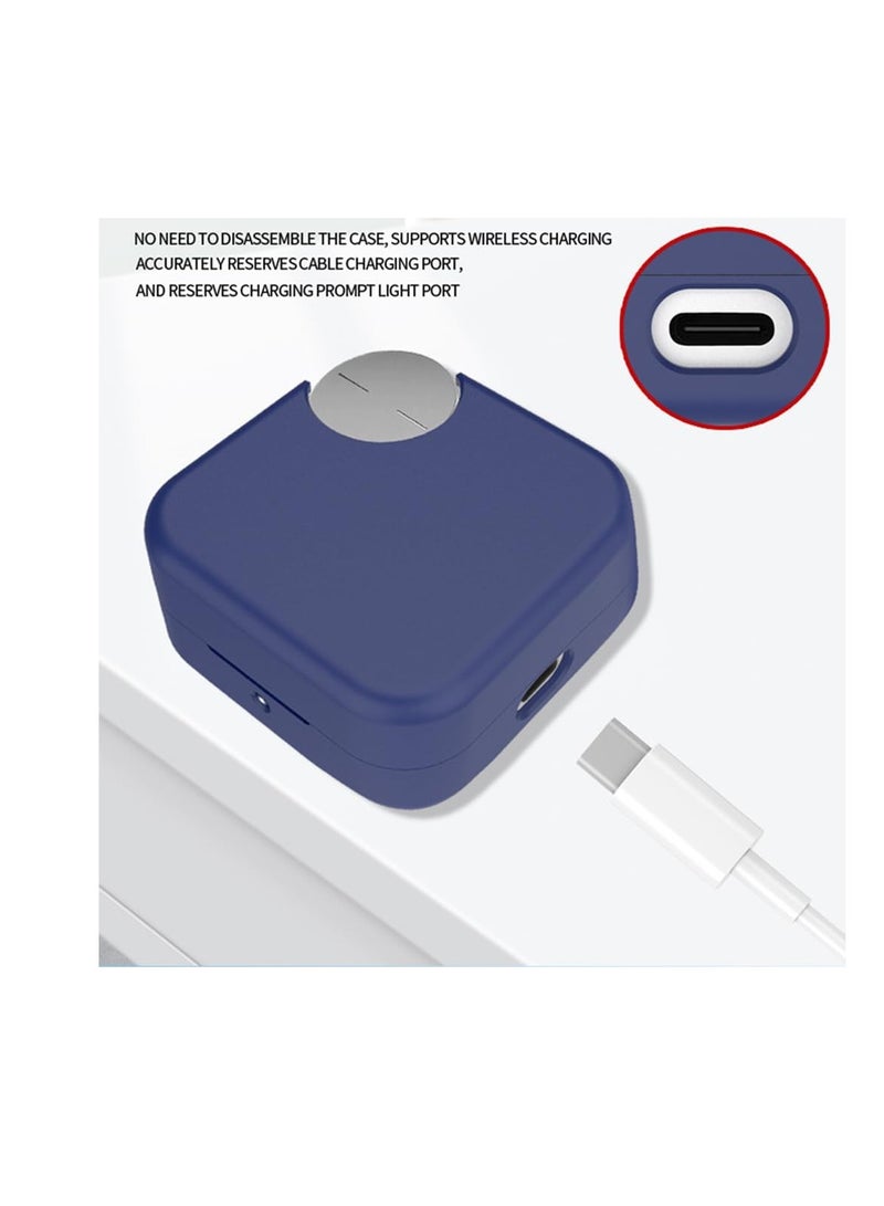 Cover Compatible with CMF By Nothing Buds Pro 2, Soft Silicone, Scratch-Resistant, Bluetooth Headphone Box Protective Case Compatible with CMF By Nothing Buds Pro 2.Blue - Image 2