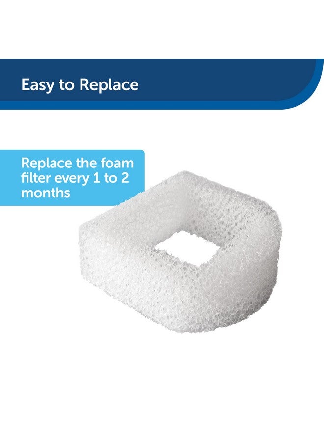 بيت سيف فلاتر رغوية بديلة لـ PetSafe Drinkwell - متوافقة مع نوافير PetSafe المصنوعة من السيراميك والفولاذ المقاوم للصدأ لموزعات المياه للحيوانات الأليفة، عبوة من قطعتين (PAC00-13711) - Image 3