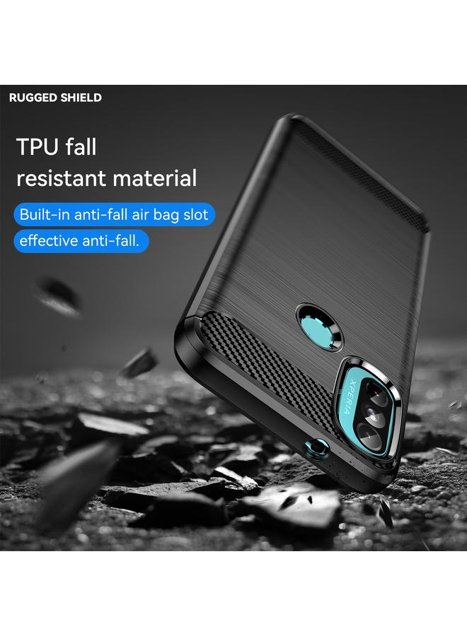 S-TOP Case For Lenovo K14 Brushed Texture Carbon Fiber TPU Phone Case - Image 5