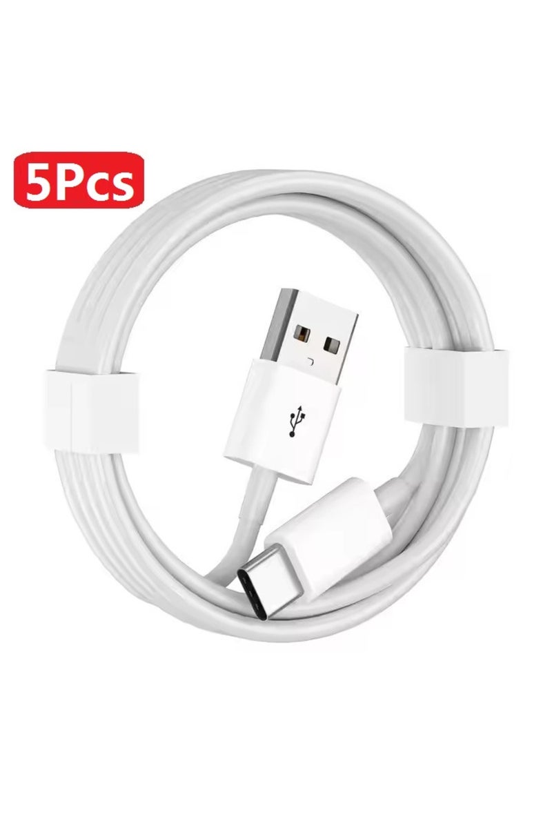 1m Tpu Tpec Cable 5Pcs 5Pcs Mobile Phone Data Cable Fast Charging Tpu Type-C Wire Suitable For Huawe