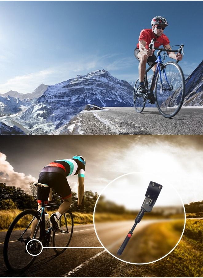 GROIC Adjustable Bicycle Kickstand Rear Bike Side Stand Adults Thicken Cycling Accessory for 20 24 26 27.5 Inch Mountain Road Cycle  - Image 2