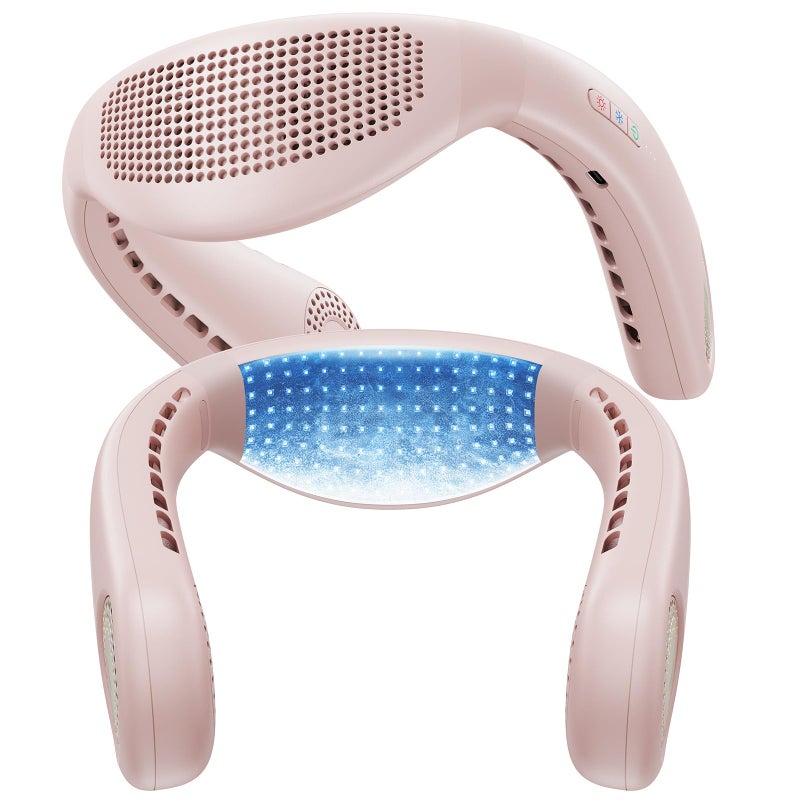 TORRAS COOLiFY Air 2026 Upgraded Neck Fan Air Conditioner UltraLight Portable Fan Rechargeable Personal Cooling Neck with 3 Modes FanCoolerHeat for Travel Camping Outdoor Gift for Women Pink - Image 2